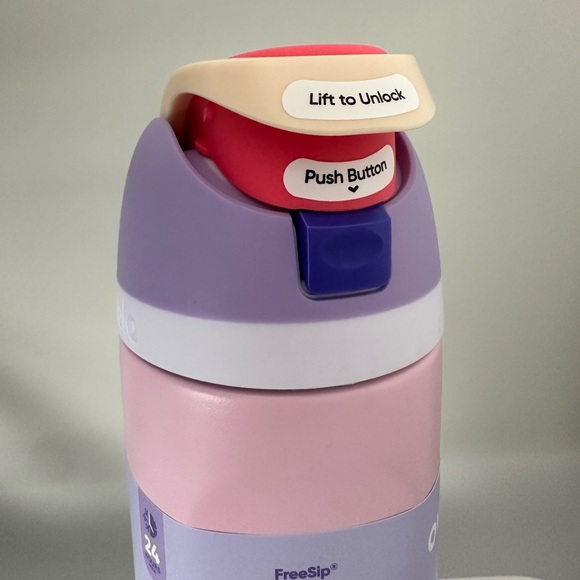Owala FreeSip 24oz Stainless Steel Water Bottle Blossom Bunny NEW pink - Picture 4 of 5